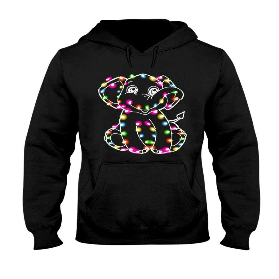 A Coloful Led Lights Elephant 2020 Trending Hoodie