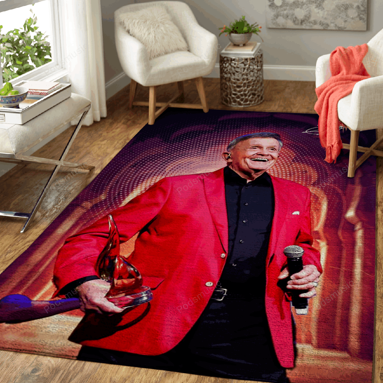 Bill Anderson – Country Music Art For Fans Area Rug Carpet