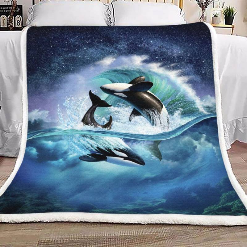 Whale NN2612137TT Sherpa Fleece Blanket