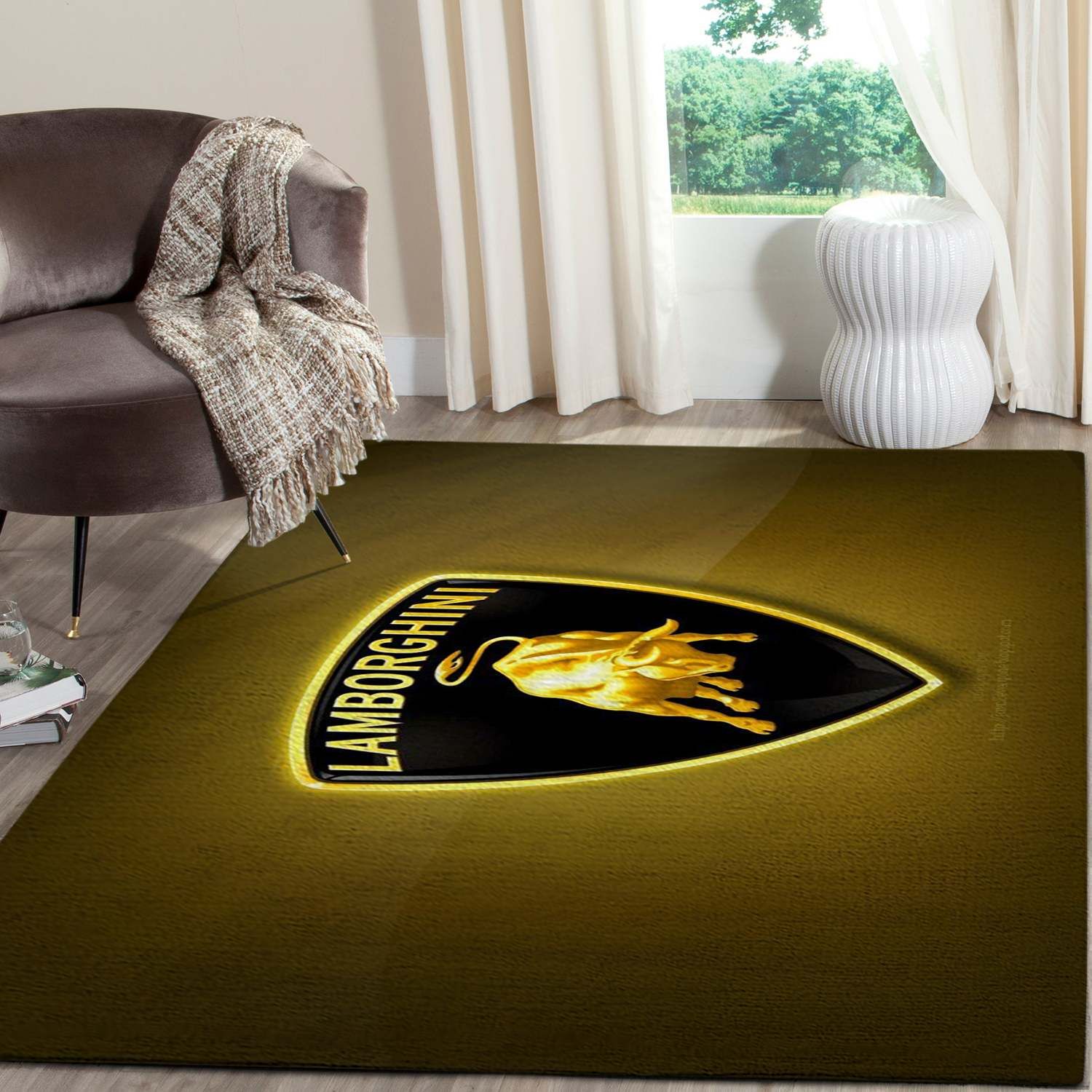 Lamborghini Logo SuperCars Area Rugs Living Room Carpet FN131203 Local Brands Floor Decor