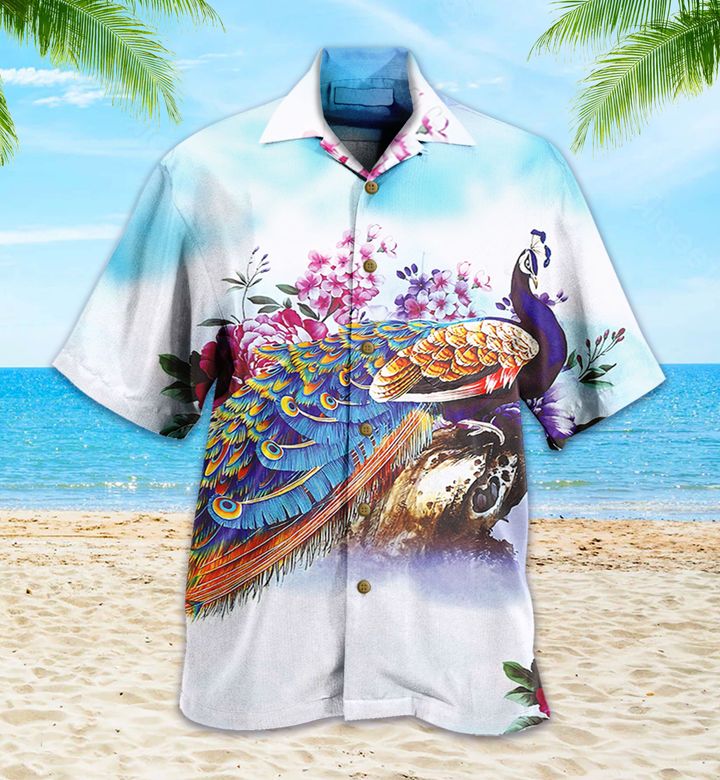 Peacock Peony Colorful Hawaii Shirt Ha22983