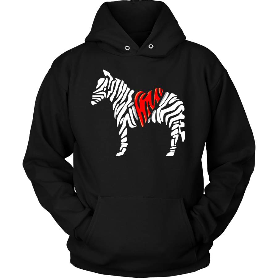 Zebra Print, Love Zebras, Animal Awareness Graphic Hoodie