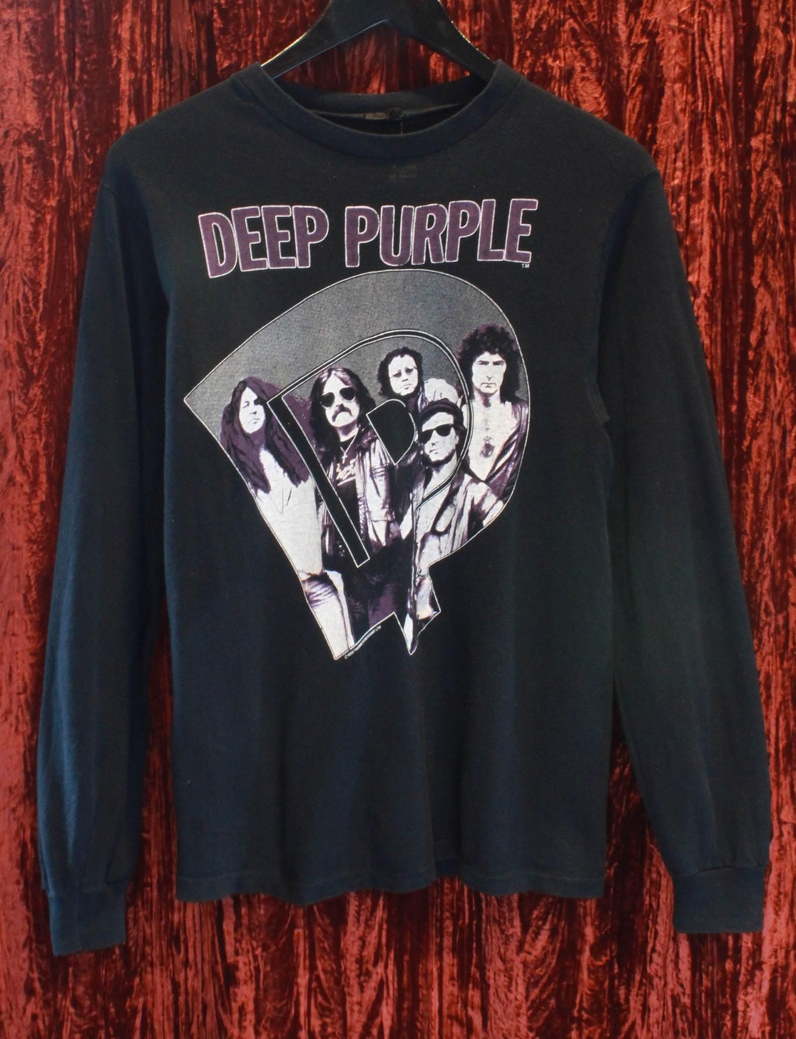 Vintage Deep Purple Concert T Shirt 1985 Perfect Strangers Tour Unisex Hard Rock Led Zeppelin Judas Priest Black Sabbath