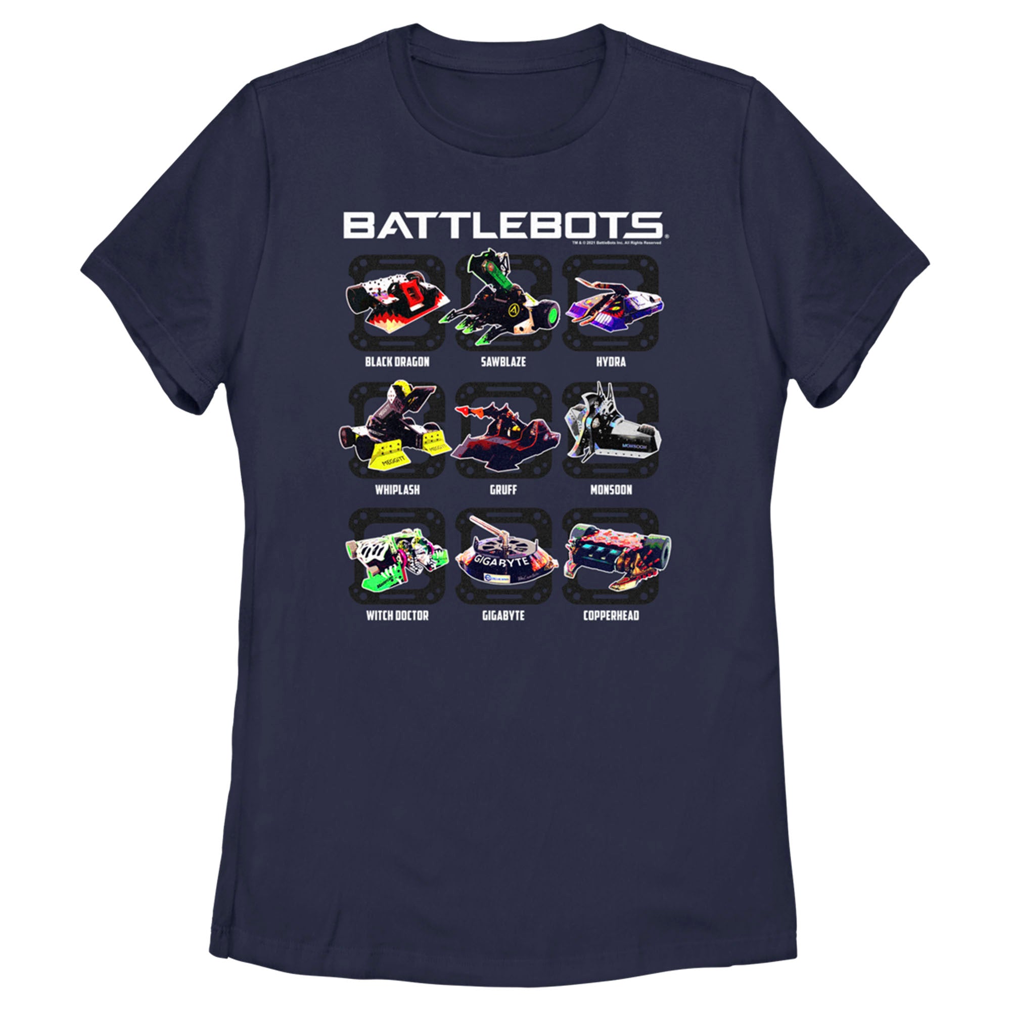 Women’S Battlebots Robot Chart T-Shirt