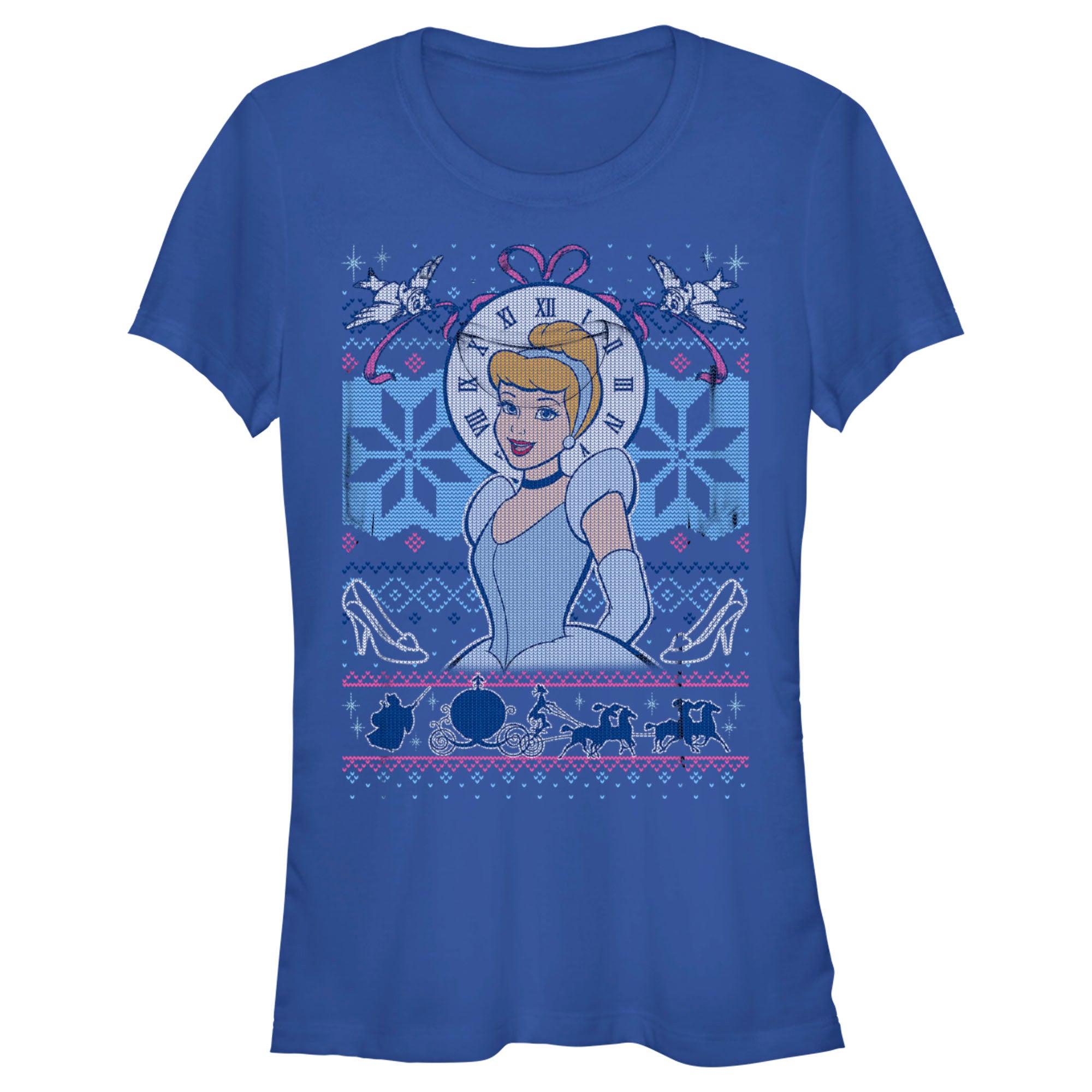 Junior’S Cinderella Cinderella Christmas Sweater T-Shirt