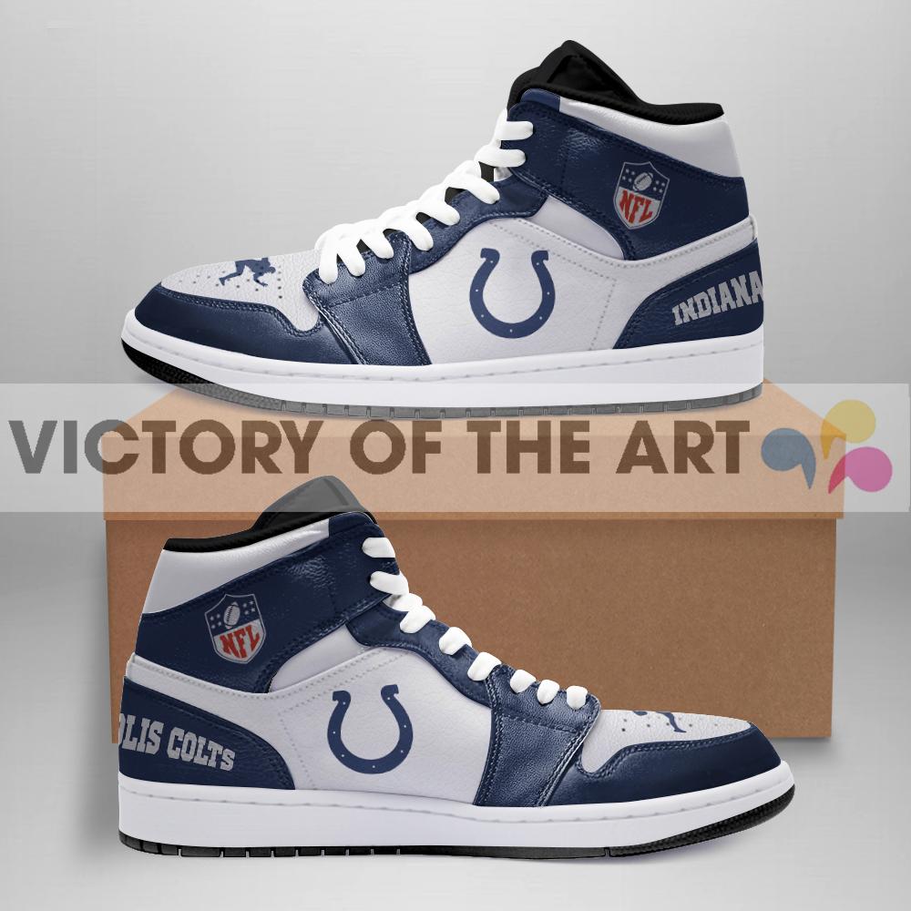 Simple Logo Indianapolis Colts Jordan Shoes