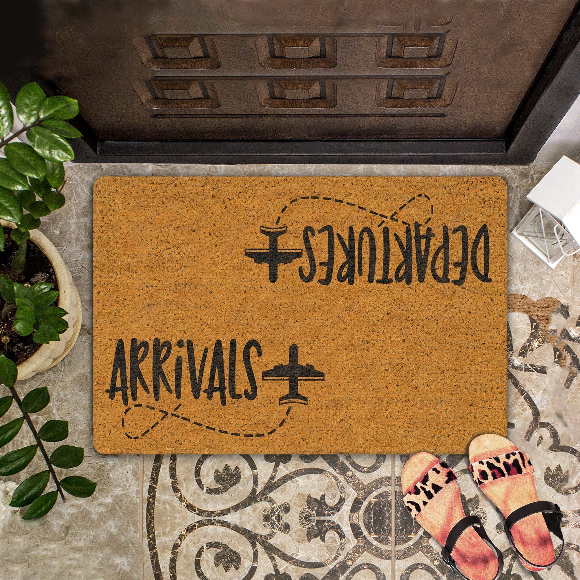 Arrivals - Departures All Over Printing Doormat - PoshmarkStore