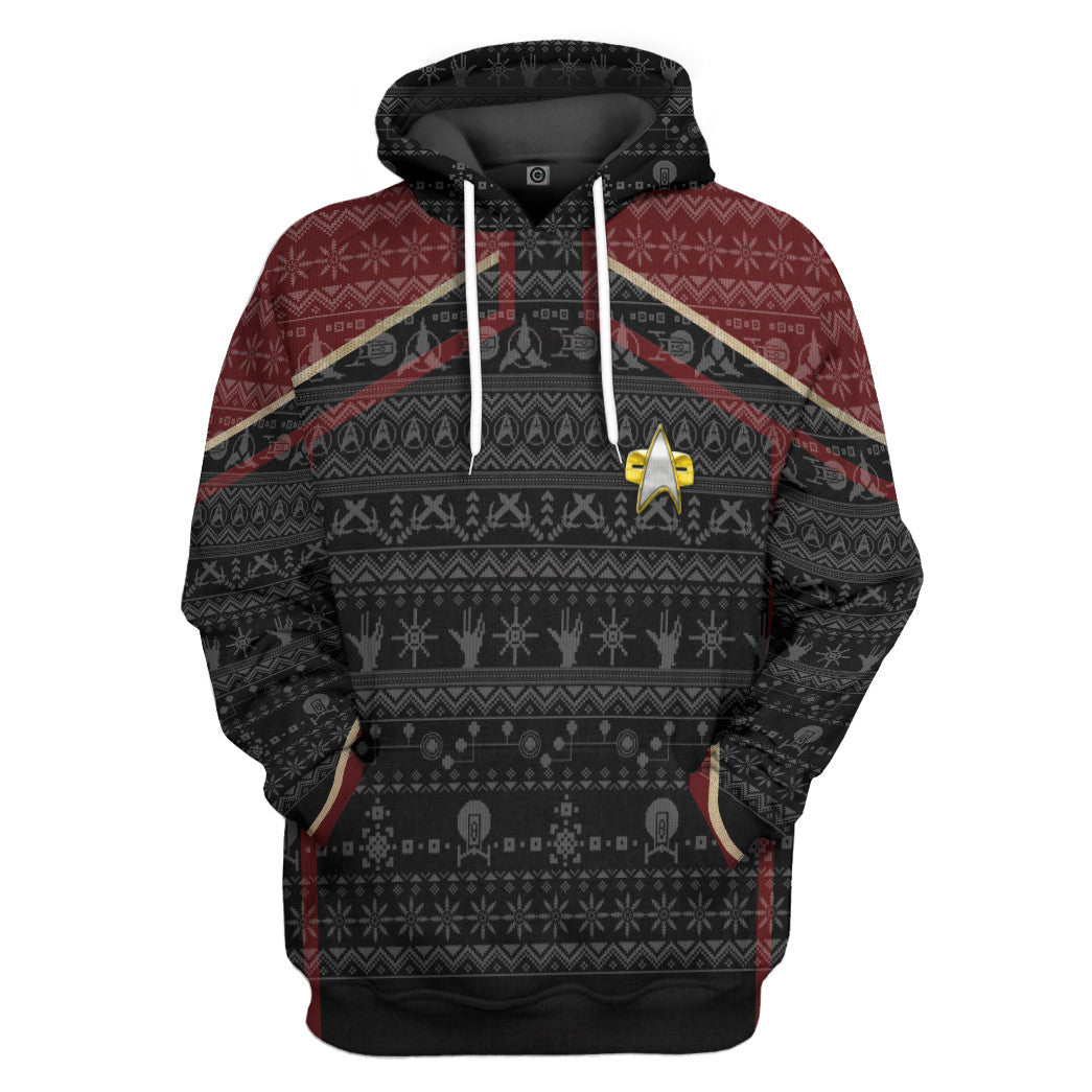 3D S.T Picard 2022 Red Ugly Christmas Custom Hoodie Tshirt Apparel