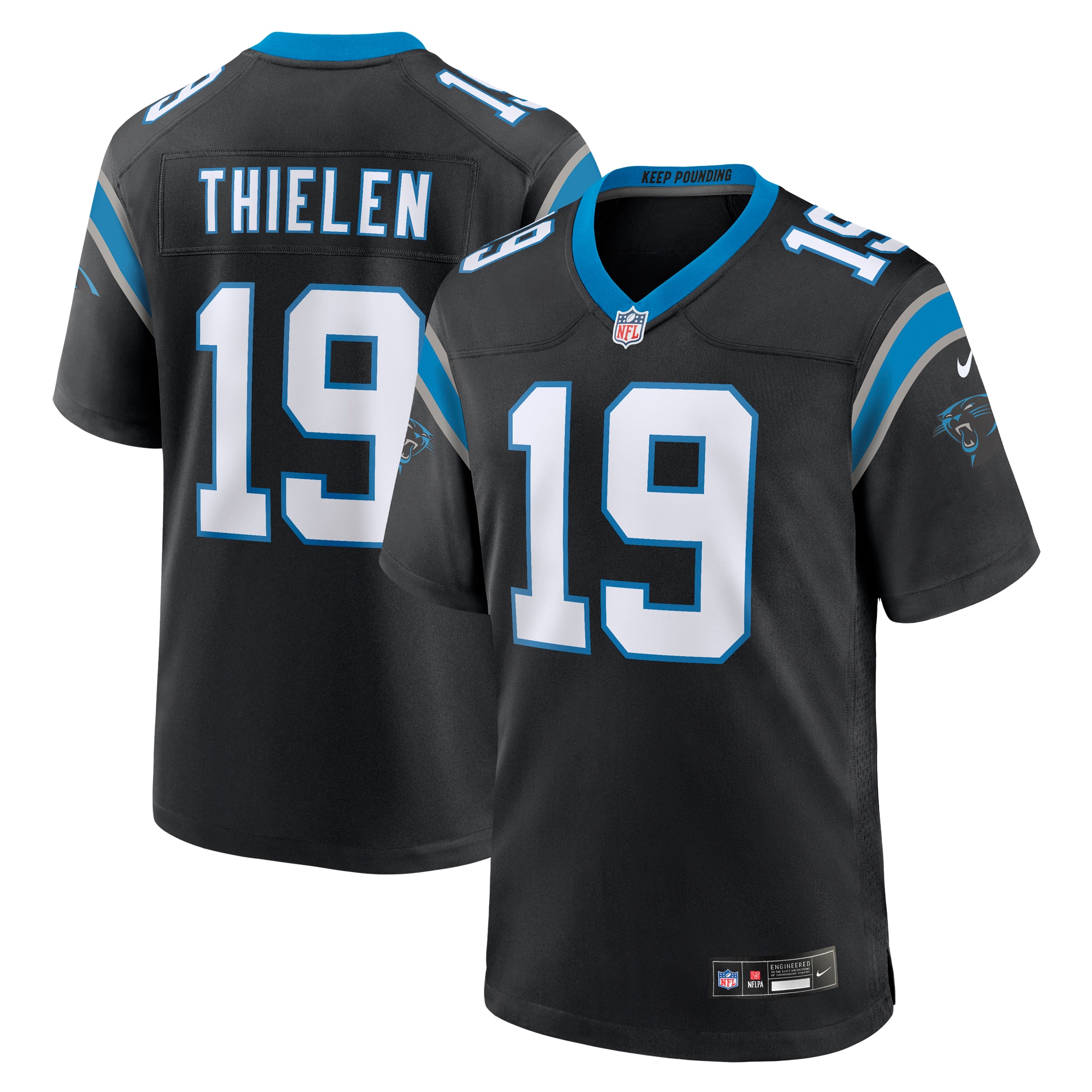 Adam Thielen Carolina Panthers Team Game Jersey – Black