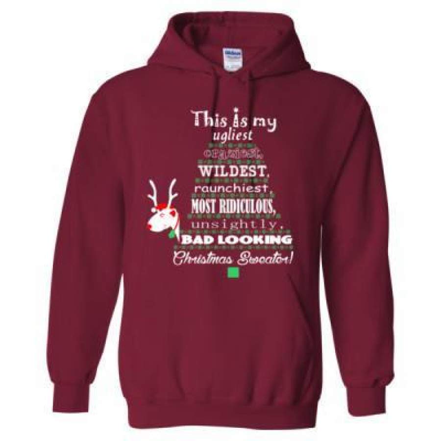 AGR This Is My Ugliest Christmas Sweater – Heavy Blend™ Hooded Sweatshirt