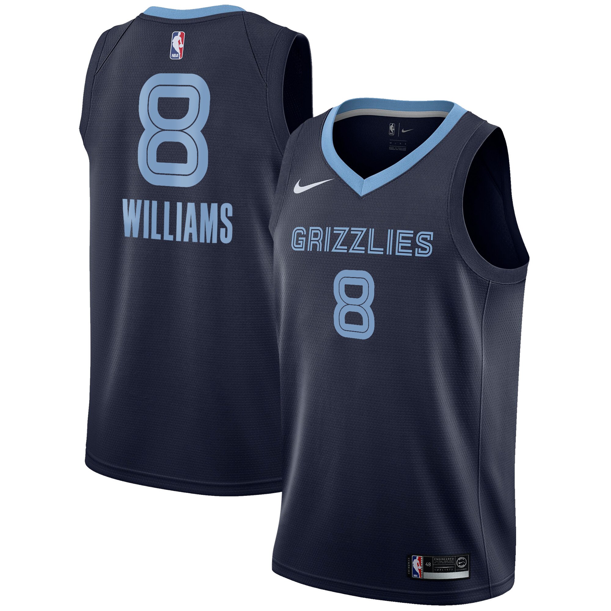 Memphis Grizzlies Icon Edition Swingman Jersey – Navy – Zaire Williams – Unisex