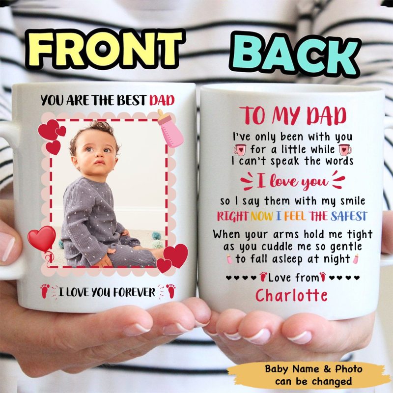 The Best Dad Personalized Custom Coffee Mug Gifts For New Dad