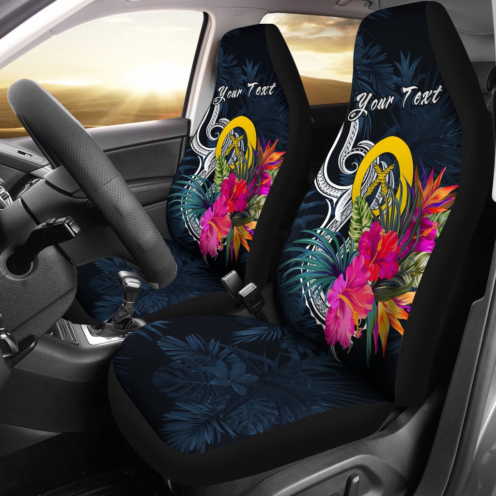 Vanuatu Polynesian Custom Personalised Car Seat Covers – Tropical Flower – BN12