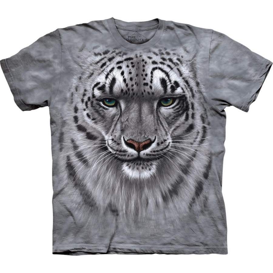 Snow Leopard Face Close-Up T-Shirt