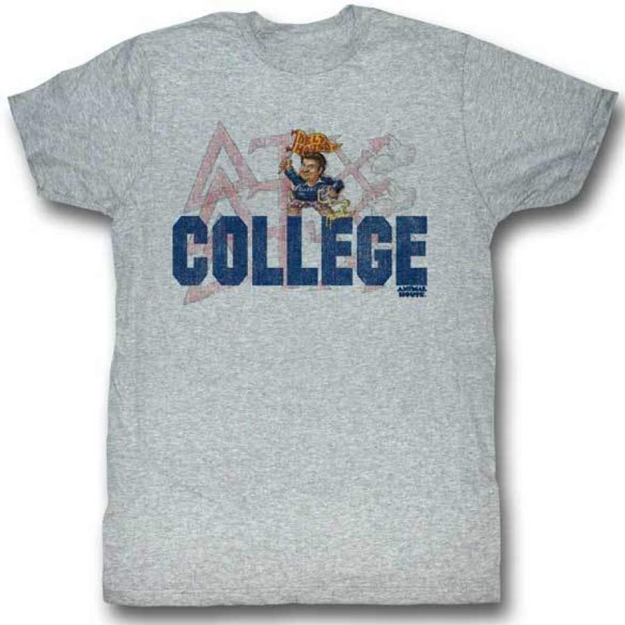 ANIMAL HOUSE-DELTA-GRAY HEATHER ADULT S/S T-SHIRT