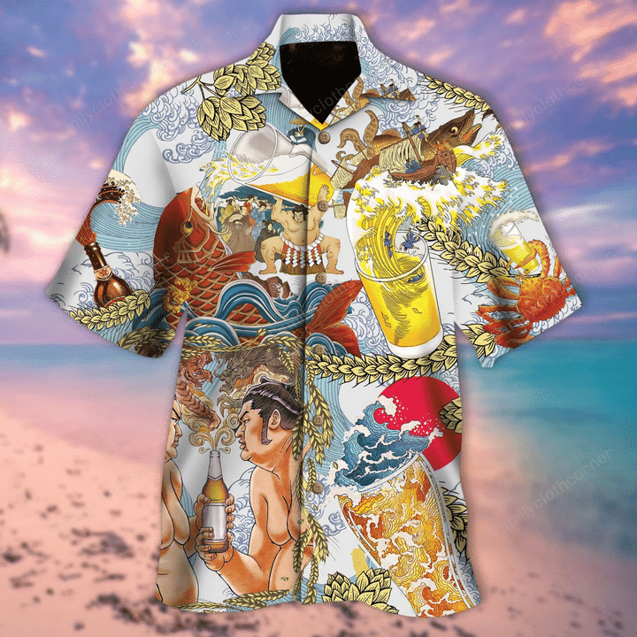 Wavy Beer Life Hawaiian Shirt – For Men And Women