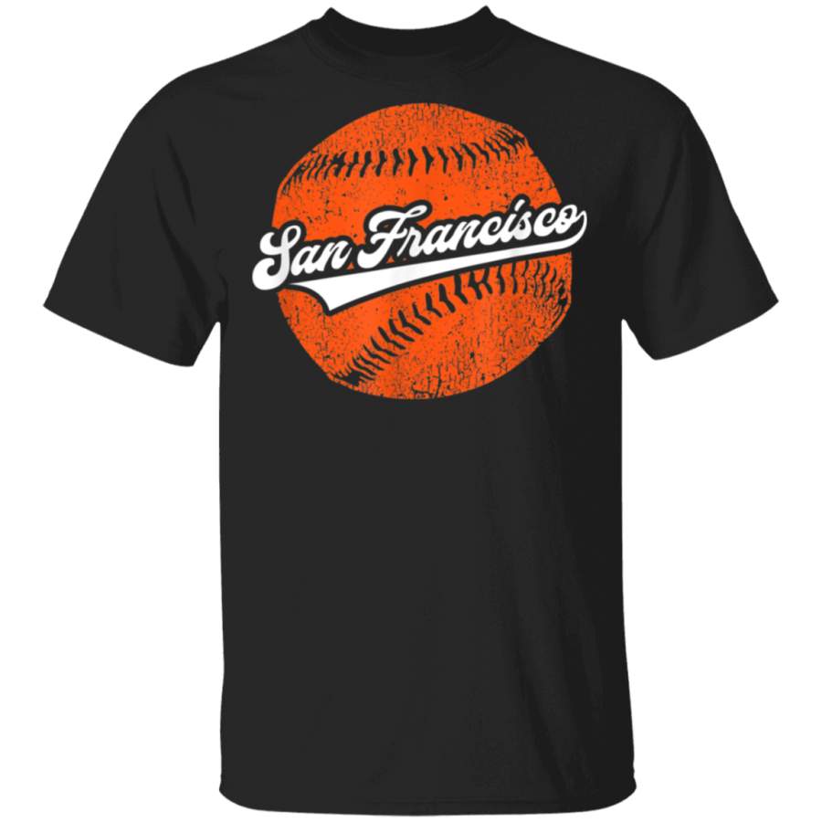 San Francisco Baseball  Vintage California SF Baseball Gift TShirt