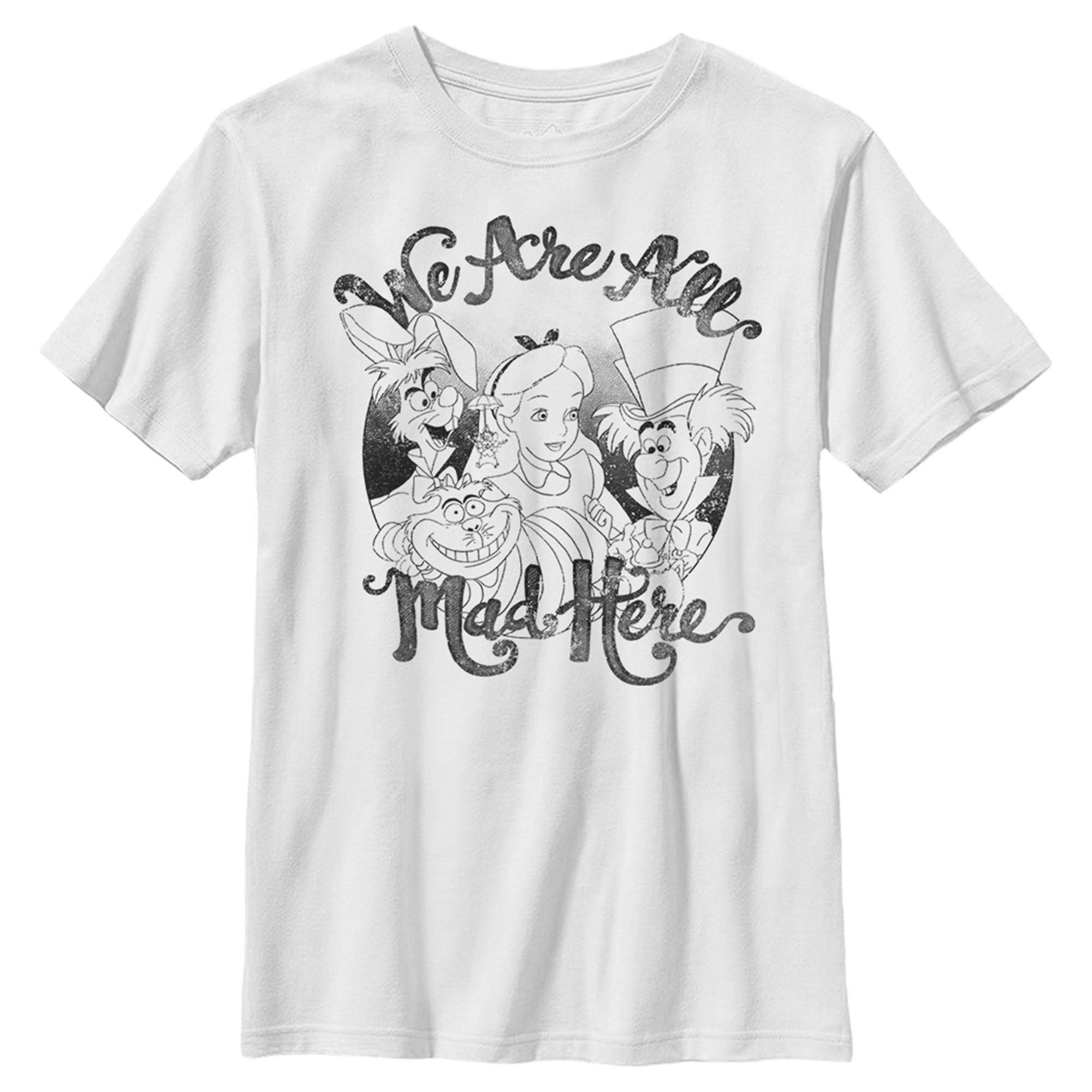 Boy’S Alice In Wonderland We Are All Mad Here T-Shirt