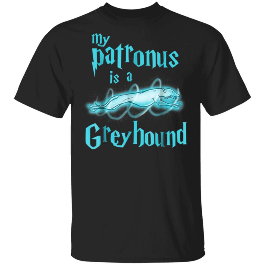 My Patronus Is A Greyhound Funny Cute Dog Lover TShirt