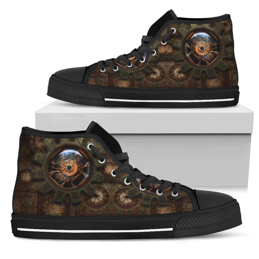 Wire Cog Steampunk Canvas Shoes
