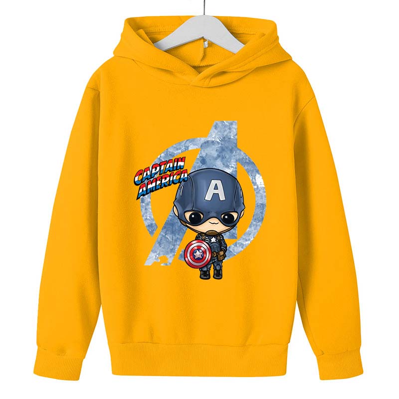 Children Boy’s Hoodies Children Hulk CaptainAmerica Spring Autumn Girls Hoodies Sweatshirts kid’s Marvel Hoodies Sweatshirt Tops alx