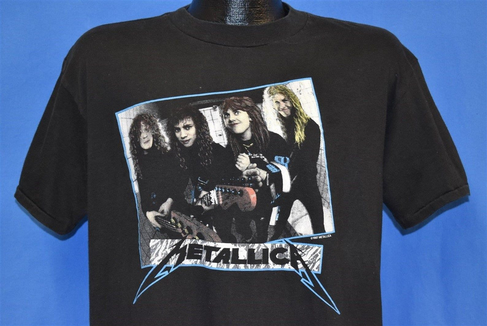 80S Metallica Master Of Puppets Tour 1987 Damage Inc T-Shirt Vintage Tee