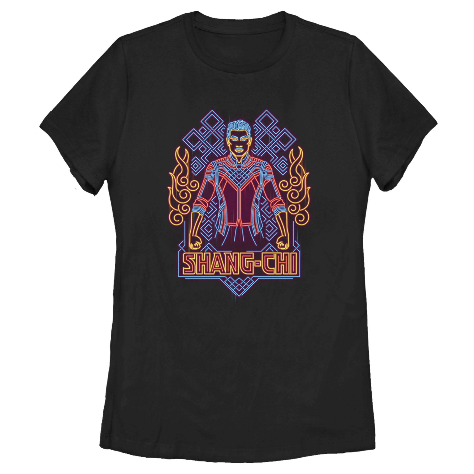 Shang-Chi Women’S Shang-Chi And The Legend Of The Ten Rings Neon Design  T-Shirt