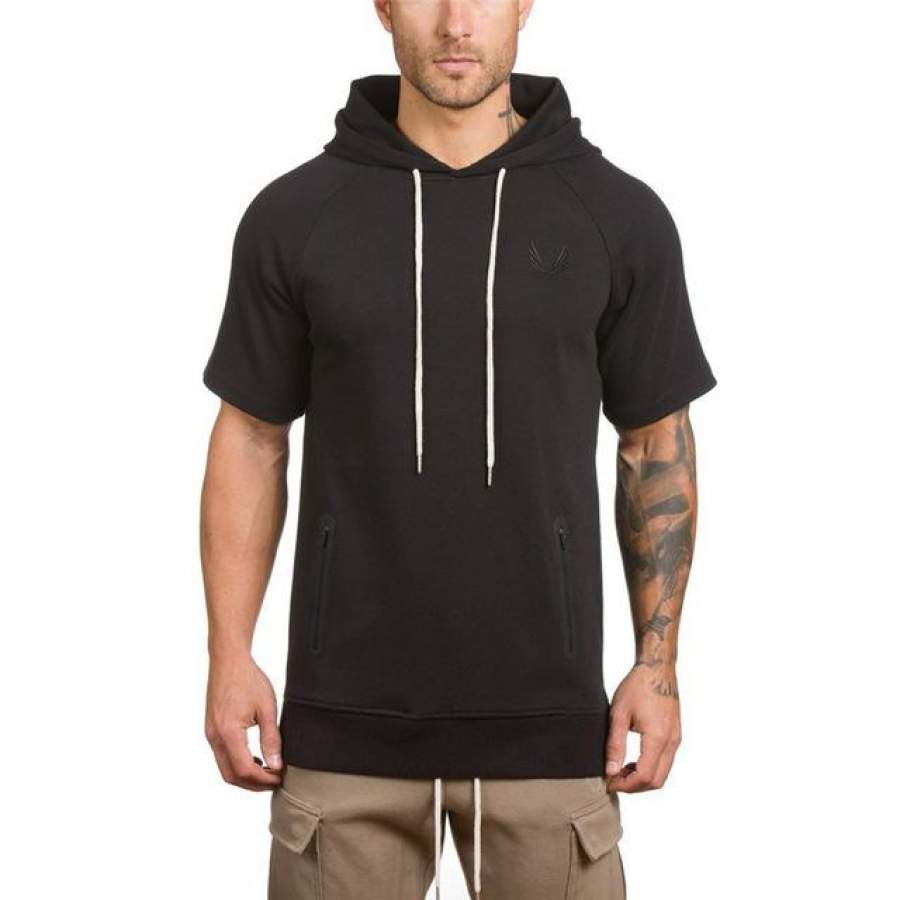 Spring New Men Hoodies Sweatshirt Man Casual Fashion Hooded pullover Gyms Fitness Loose Sportswear clothing
