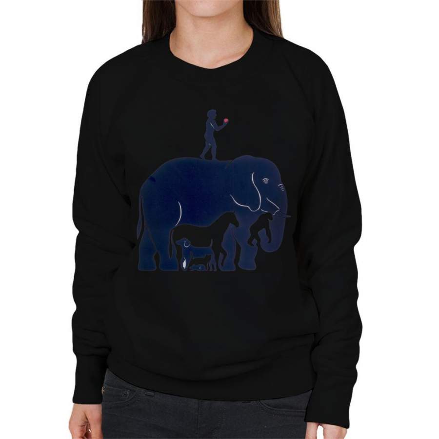 Animals Optical Illusion Women’s Sweatshirt
