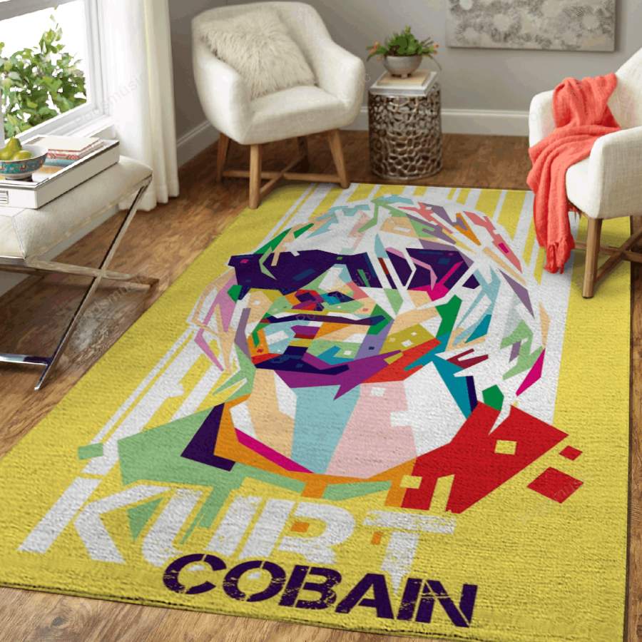 nirvana kurt cobain – Music Wpap Art For Fans Area Rug Living Room Carpet Floor Decor