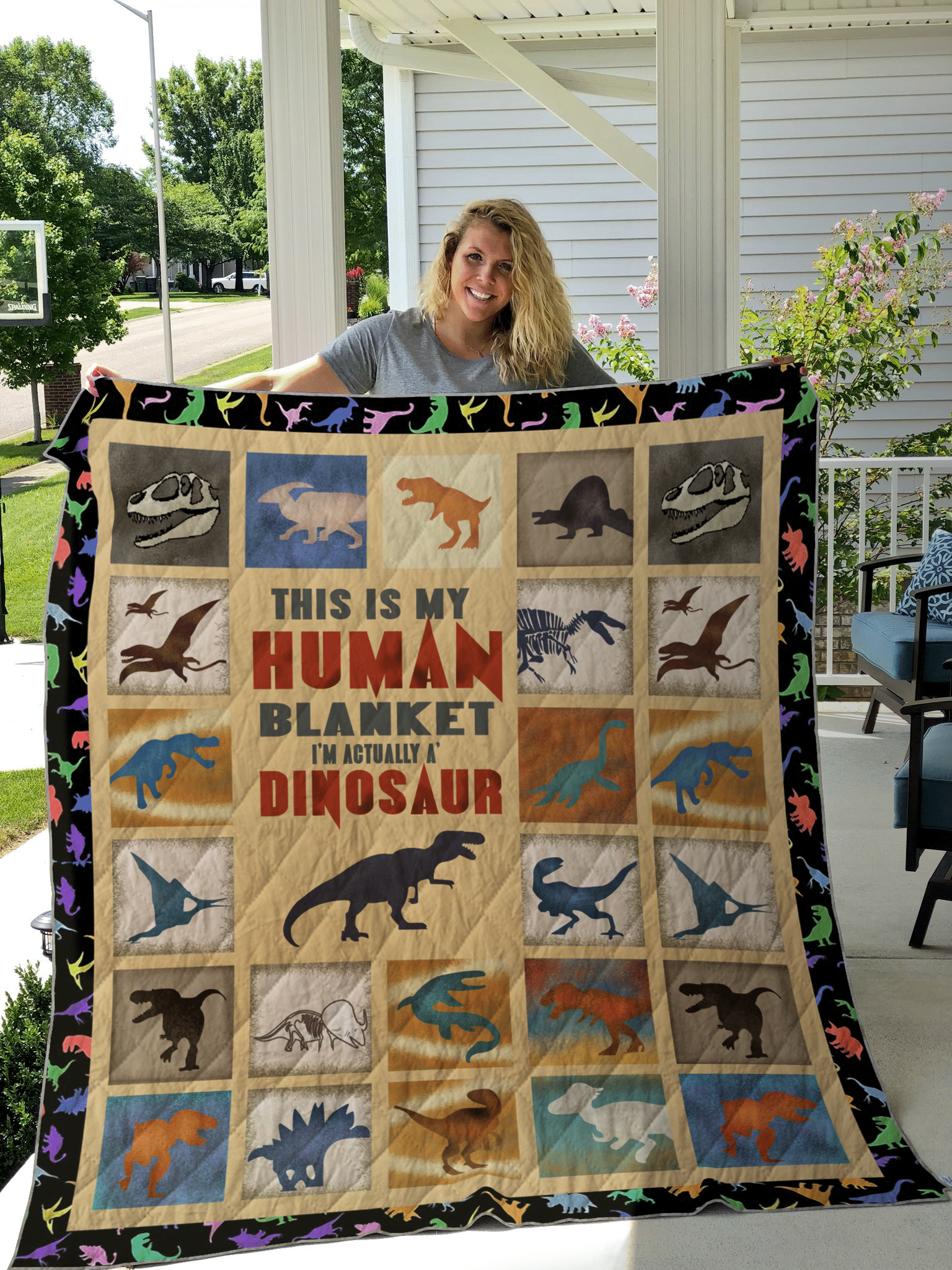I Am Actually A Dinosaur CLT180632 Quilt Blanket
