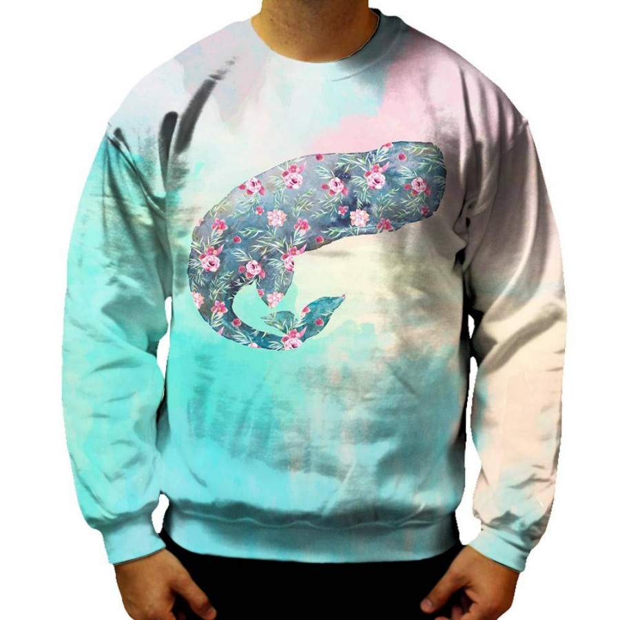 Flower Whale Sweatshirt