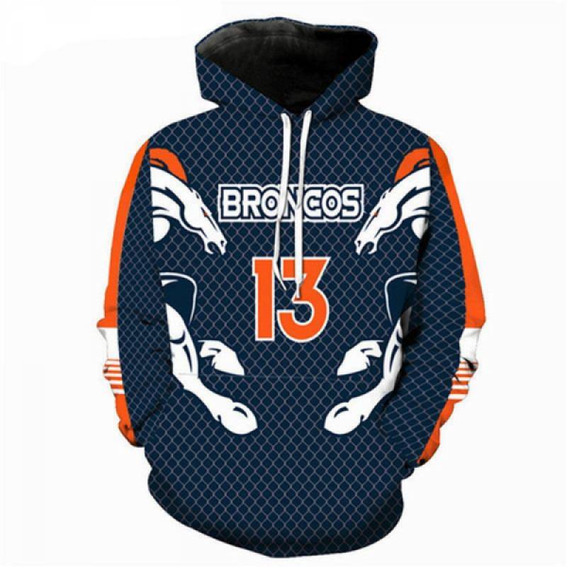 Denver Broncos 3D Hoodie