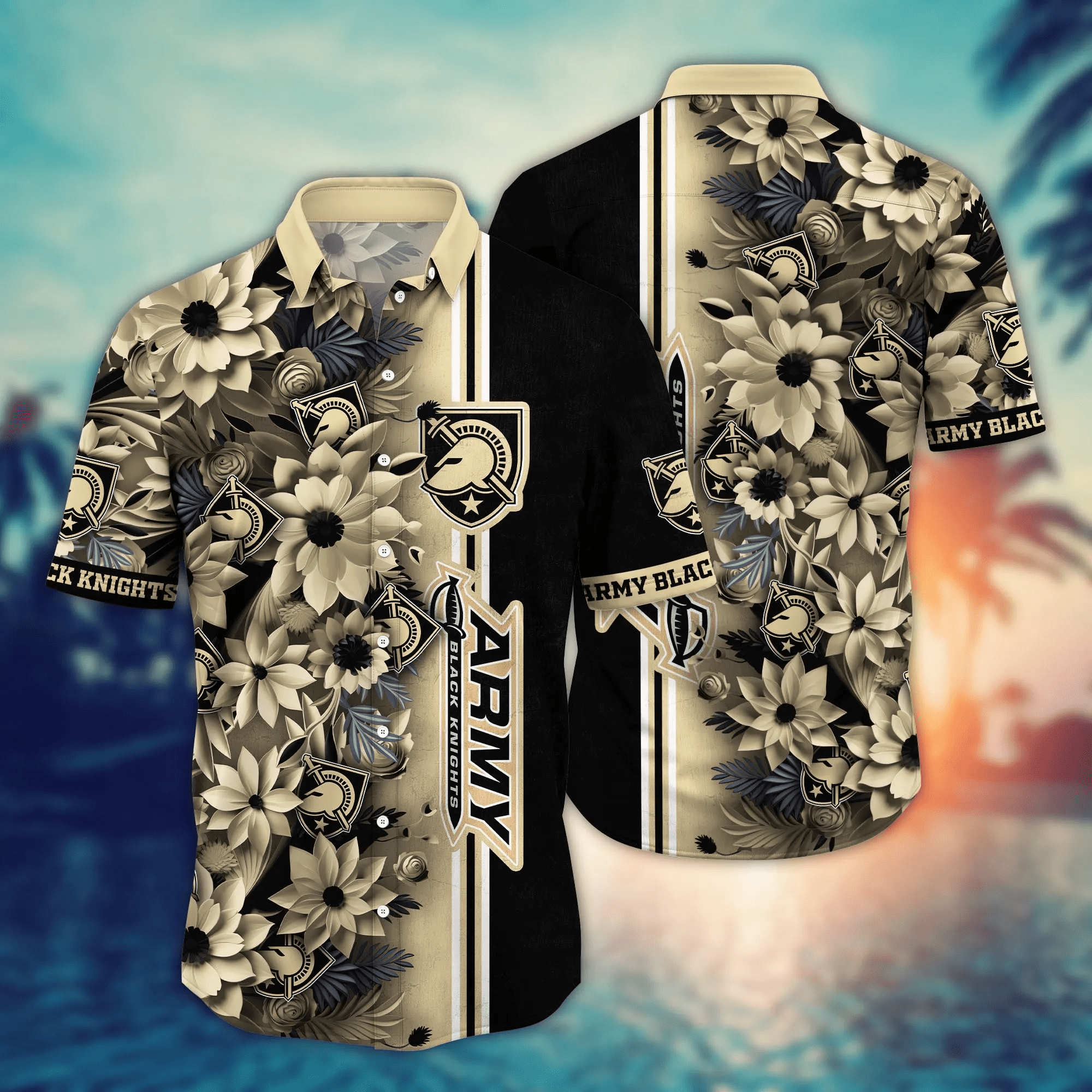 Army Black Knights NCCA Hawaiian Shirt Custom Vacation Aloha Shirt