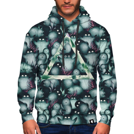 Cute Penguins And Plants 1 Hoodie