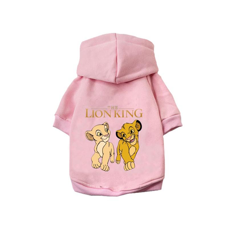 Disney Dog Clothes Anime Printed Pet Hoodie Comfortable Breathable Puppy Sweatshirt The Lion King 3d Dog Costume Chihuahua S-xxl alx