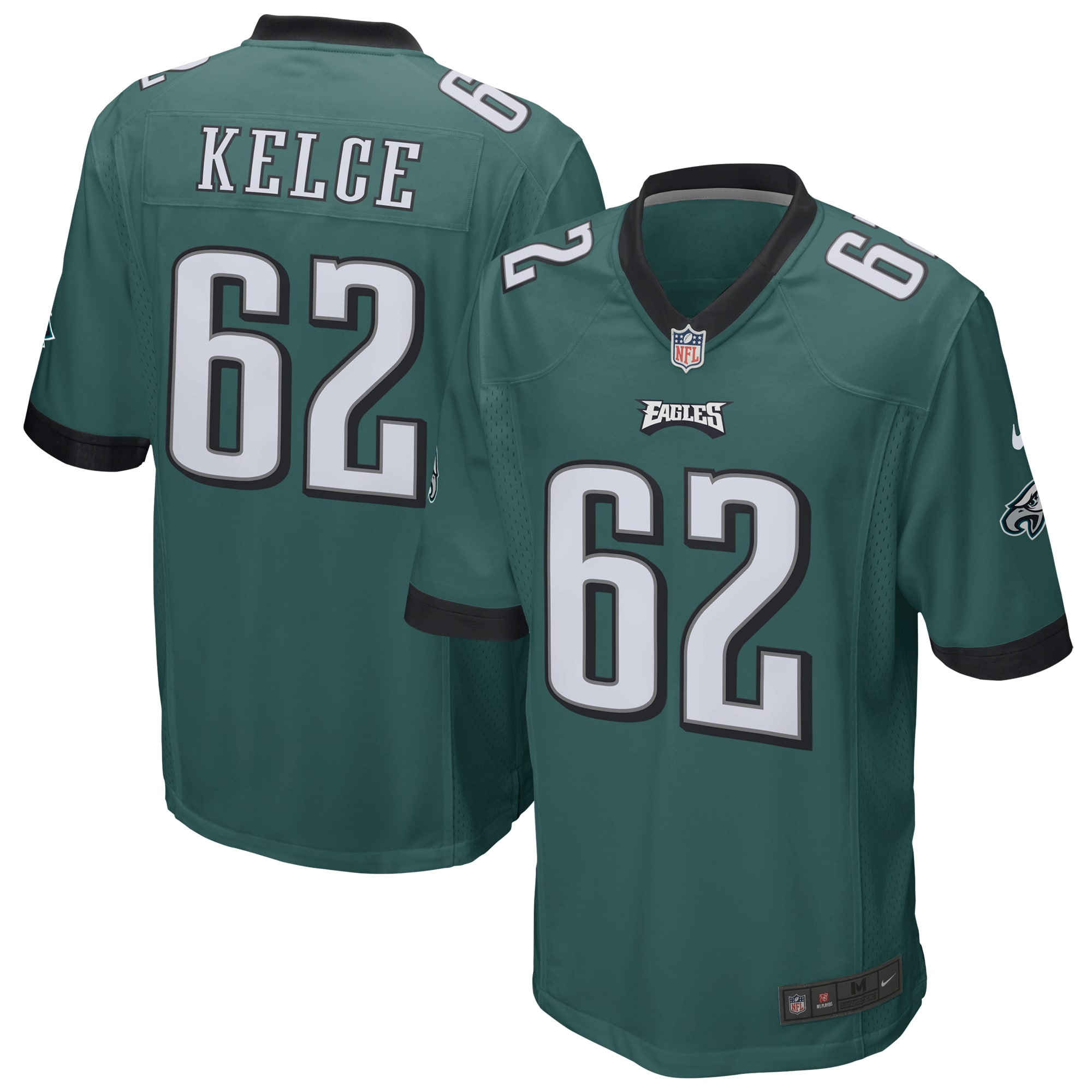 Jason Kelce Philadelphia Eagles Game Jersey – Midnight Green