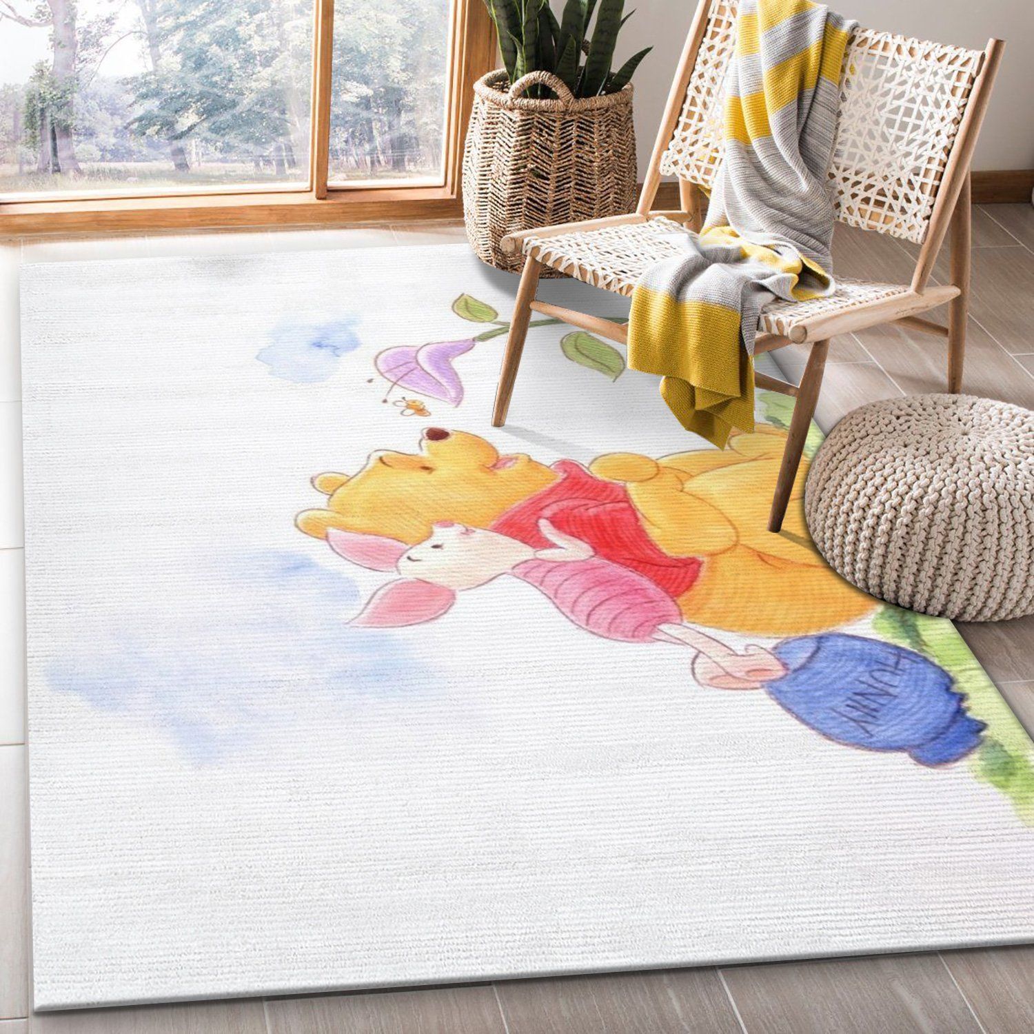 Winnie The Pooh Ver5 Disney Area Rug Bedroom Rug US Gift Decor