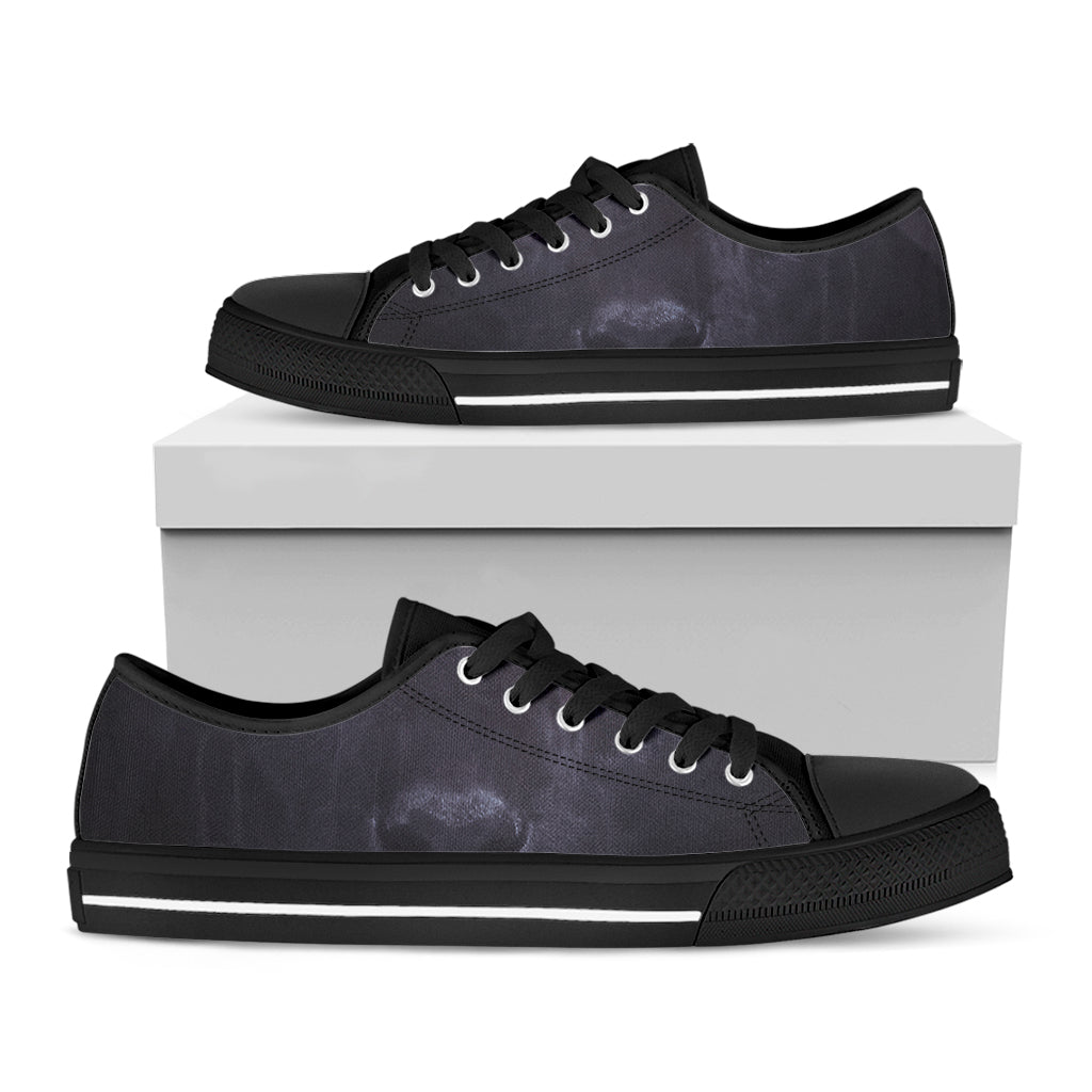 Black Jaguar Print Black Low Top Shoes