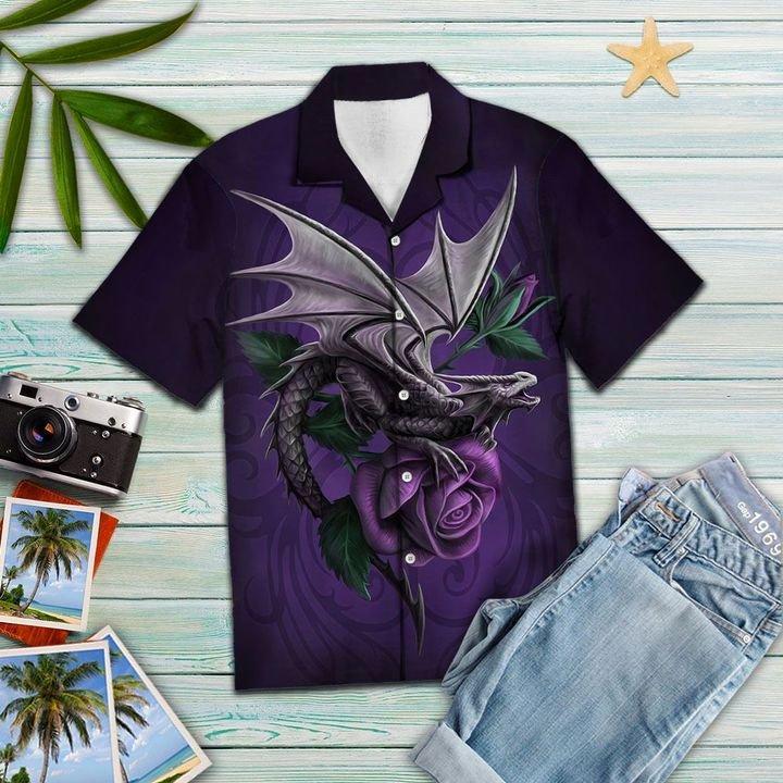 Purple Dragon Hawaii Shirt For Men Women Adult Ha53179