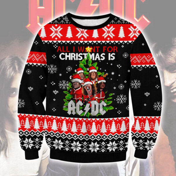 Acdc Christmas Ugly Sweater Adc2609Dhn1Tt