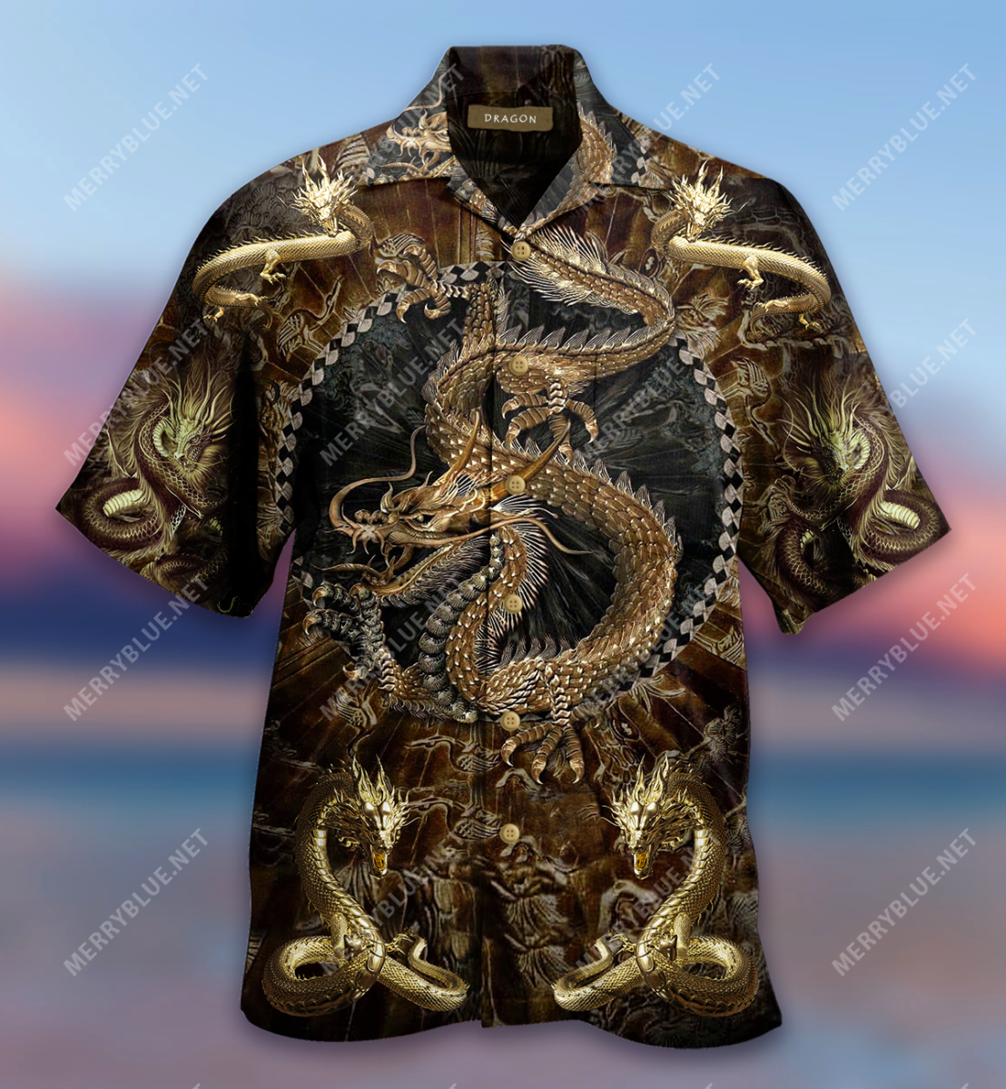 Golden Dragon Era Hawaii Shirt Ha96760