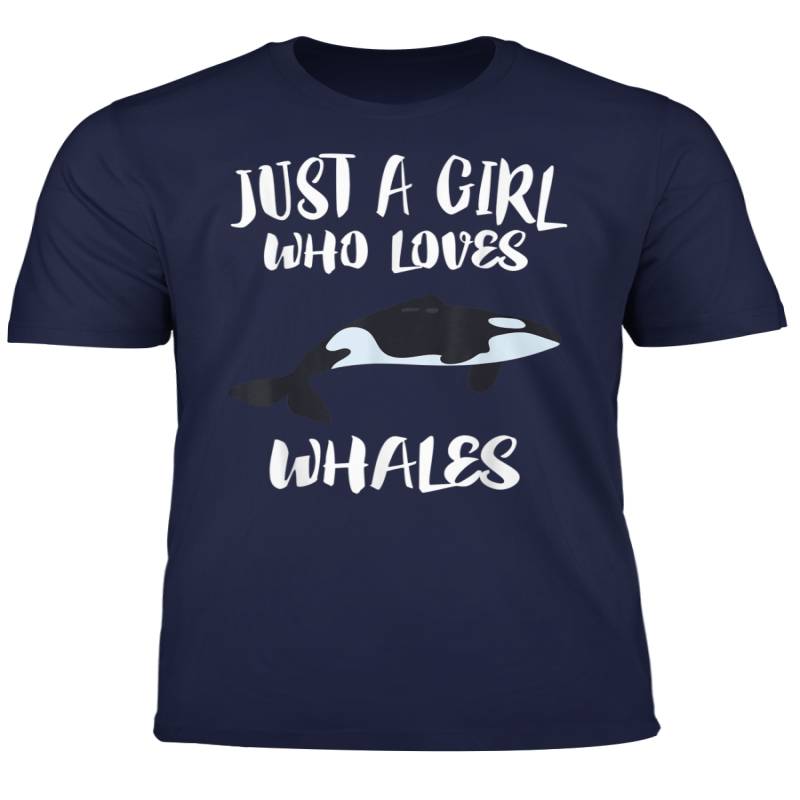 Just A Girl Who Loves Whales T Shirt Ocean Killer Whale Gift