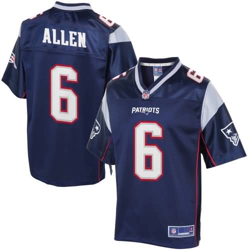 Youth New England Patriots Ryan Allen NFL Pro Line Navy Team Color Jersey