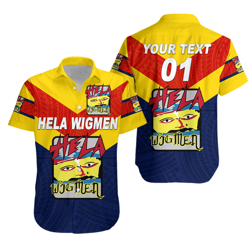 (Custom Personalised) Papua New Guinea Hela Wigmen Hawaiian Shirt Rugby Simple Style, Custom Text And Number Lt8