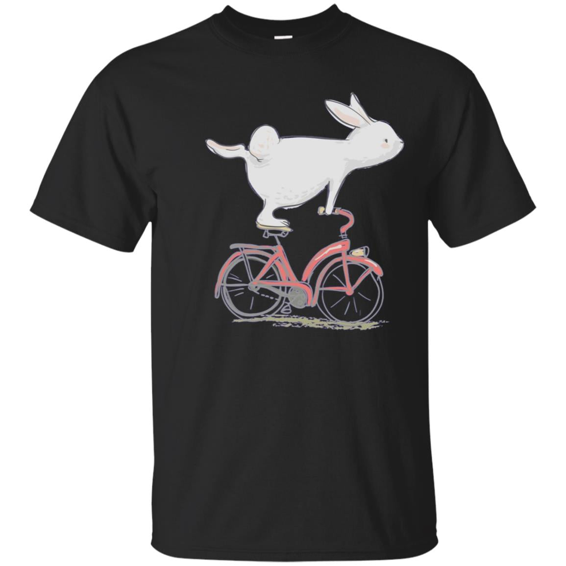 Cute Bunny Rabbit On Bike | Cycling | Bicycle T-Shirt & Gift