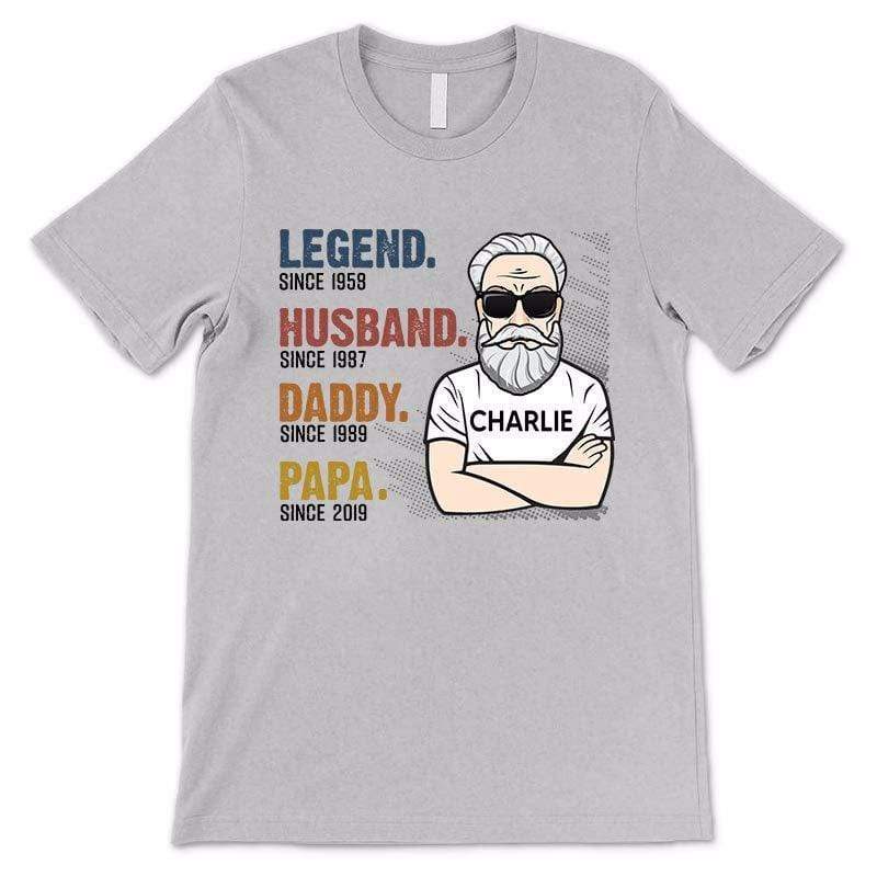 The Legend Grandpa Old Man Perfect  Personalized Dad Grandpa Shirt – Clx1 Gpam214D