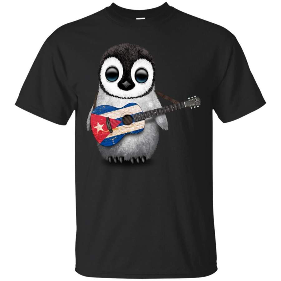 CUBA – Baby Penguin Playing Cuban Flag Guitar T Shirt & Hoodie