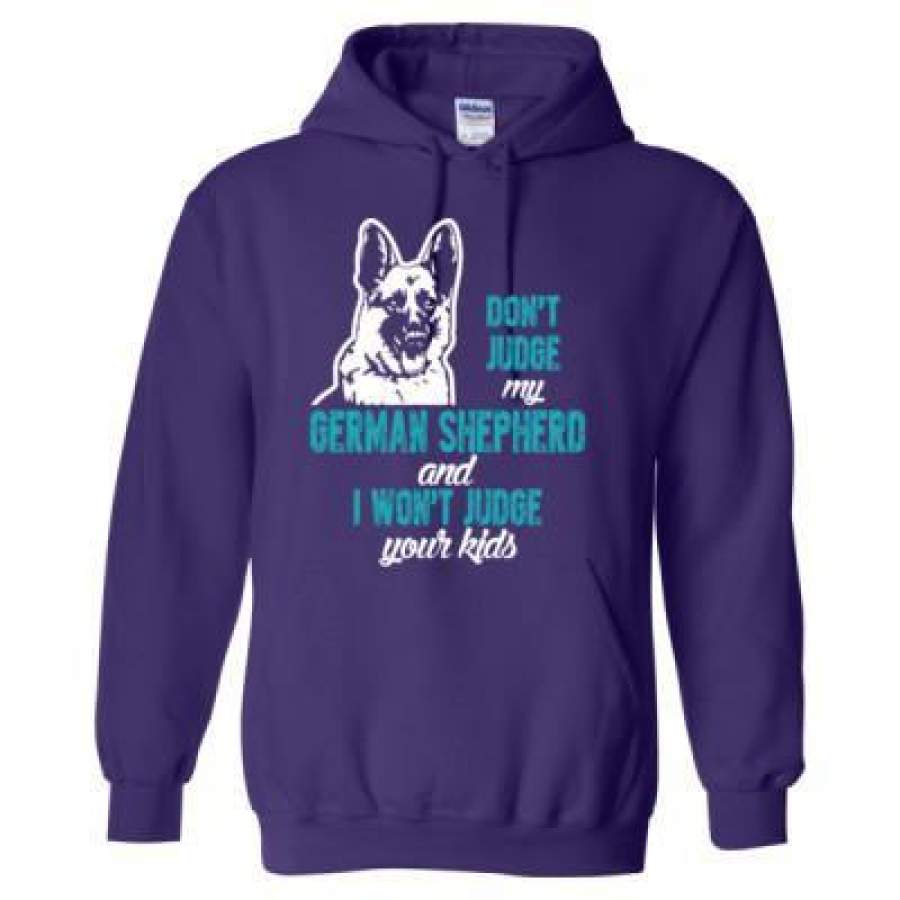 AGR Donot Judge My German Shepherd And I Wont Judge Your Kids – Heavy Blend™ Hooded Sweatshirt