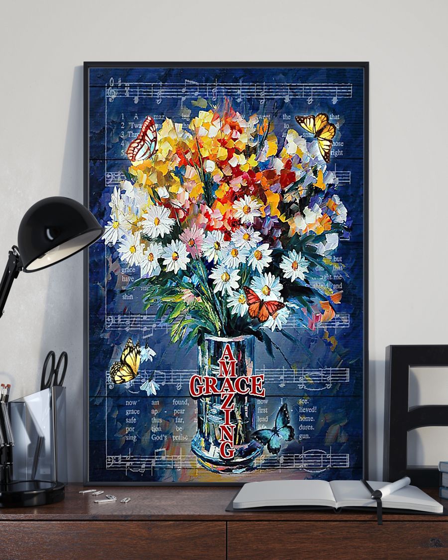 Butterfly Amazing Grace Vertical Canvas And Poster | Wall Decor Visual Art